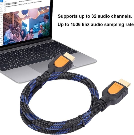 PrimeX Plus PX-05H 0.5 Metre Hdmi to Hdmi v2.0 Kablo, Kısa HDMI Erkek Erkek Görüntü ve Ses Aktarım Kablosu, 4K 2160p Ultra HD 3D Full HD TV Monitör Projeksiyon PC Laptop Oyun Konsolu Bağlantı Kablosu