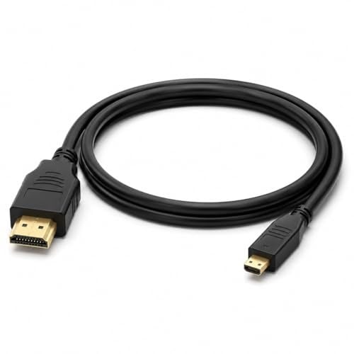 PrimeX PX-1121 Micro HDMI to HDMI Kablo, 1.5 Metre 1080P Full HD Hdmi Görüntü ve Ses Aktarım Kablosu, Micro Hdmi Type-D Kamera Tablet Mini Laptop Raspberry P - Seçenekler: 1.5 Metre, 5 Metre, 10 Metre