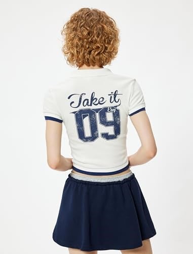 Printed Polo Neck T-Shirt