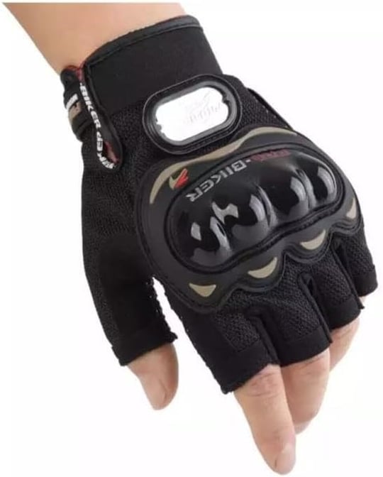 Pro Biker Darbeli Yarim Parmak Bedenli - Bedenler: M, L, XL, XXL