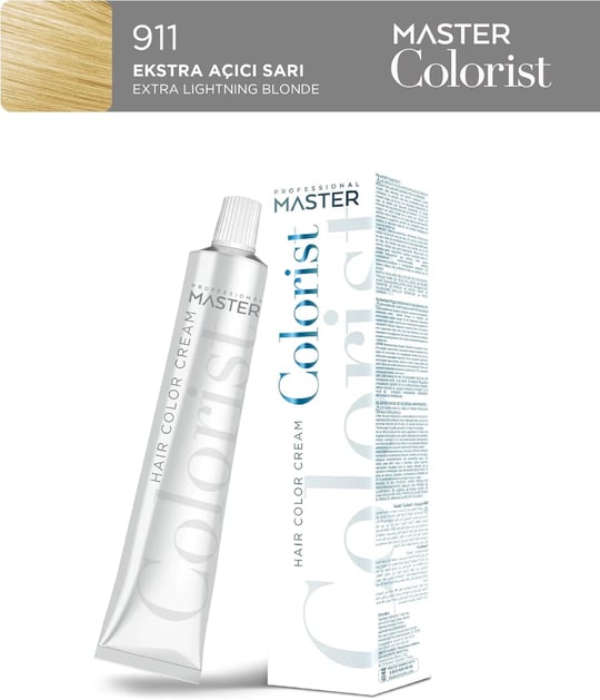 Professional Tüp Saç Boyası Boya 60 ml 911 Ekstra Açıcı Sarı (2 paketi)