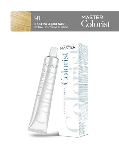Professional Tüp Saç Boyası Boya 60 ml 911 Ekstra Açıcı Sarı (2 paketi)