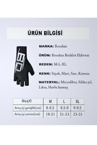 Profesyonel Bisiklet Eldiveni Sarı