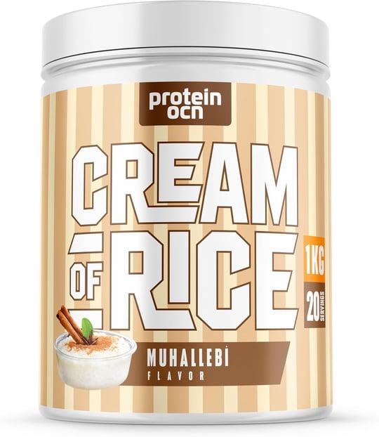 Proteinocean Cream of Rice Pirinç Kreması Muhallebi 1kg 20 Servis - Seçenekler: Muhallebi, Blueberry Muffin, Lemon Cheesecake, Çikolata...