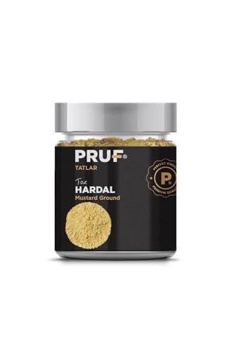 Pruf Hardal Toz/Ground Mustard 165 Gr. Sağlıklı Cam Kavanoz