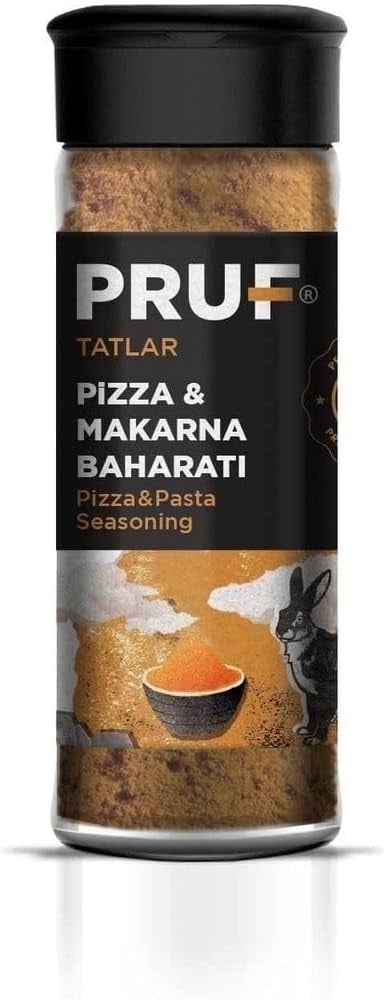 Pruf Pizza Makarna Baharatı/Pizza Pasta Seasoning 45 Gr. Sağlıklı Cam Şişe