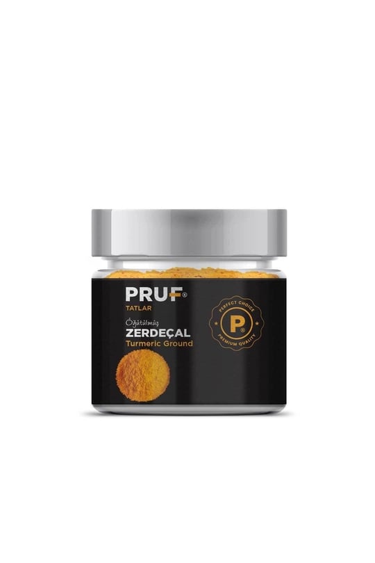 Pruf Zerdeçal Öğütülmüş 130 Gr. Cam Kavanoz