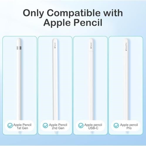 PSR Aksesuar Apple Pencil Uyumlu Yedek Kalem Uçları – 6’lı Set | Özel Taşıma Kutulu (Pembe)