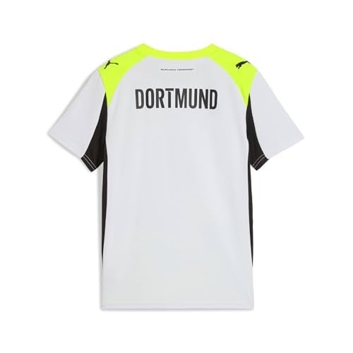 Puma Borussıa Dortmund 25/26 Genç Deplasman Forması,Silver Mist-Yellow Alert 7-8 Yaş