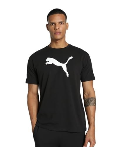 PUMA Erkek Teamrise Logo Jarse Pamuklu Tişört