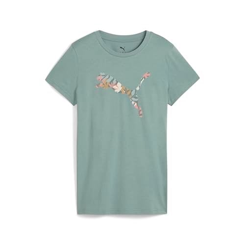 PUMA GRAPHICS Floral Cat Logo Tee Tişört Kadın