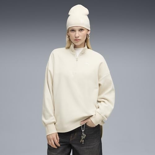PUMA HER Half-Zip Winterized Crew Crew Sweats Kadın