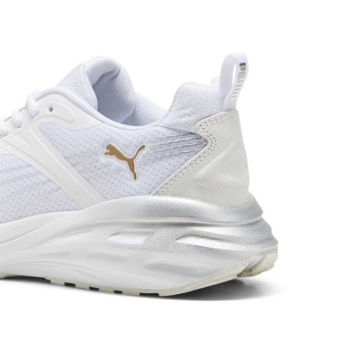 PUMA Hypnotic Metallic Shine Unisex Yetişkin Koşu Ayakkabısı, PUMA Black-PUMA Silver-Gold, 42