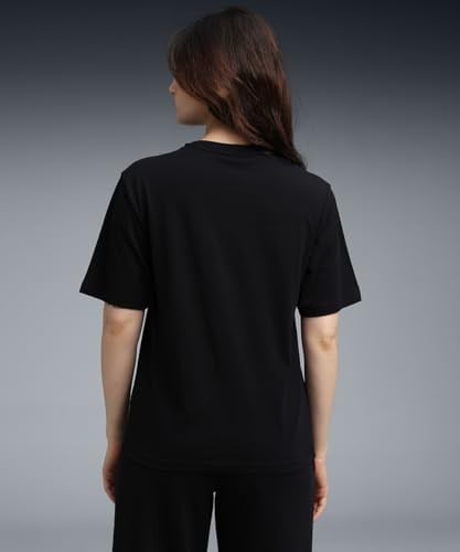 PUMA Kadın ESS NATURE 2.0 Relaxed Tee T-shirt PUMA Black L