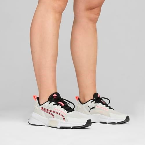 PUMA Kadın PWRFrame TR 3 Wns-Vapor Gray-PUMA Black-Sunset Glow Low Boot 36