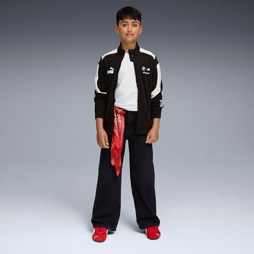 PUMA Kids BMW M Motorsport MT7+ Genç Ceket, PUMA Black, 9-10Y