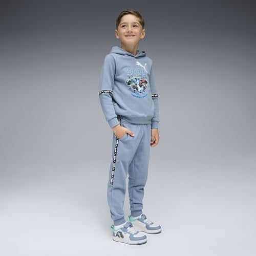 Puma Normal Paça Erkek Çocuk Eşofman Altı 63239734-Puma X Hot Wheels Sweatpan, Mavi, 4-5 Yaş
