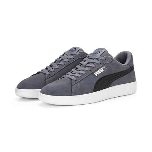 Puma Smash 3.0 Sneakers Unisex Yetişkin Spor Ayakkabı, PUMA Black-PUMA White, 40
