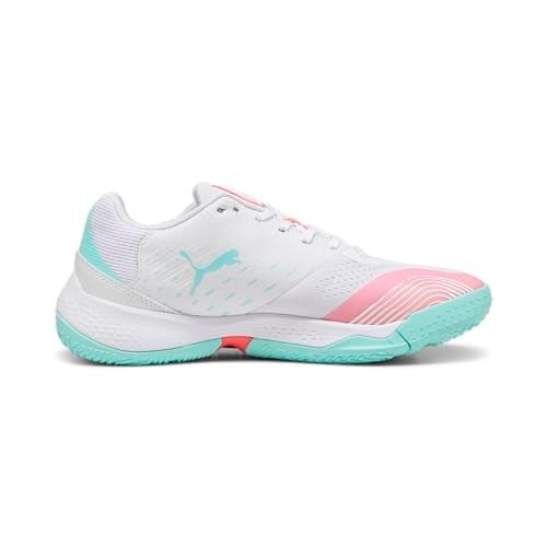 PUMA Unisex Solarstrike Iii W+ salon spor ayakkabısı, Puma Beyaz Elektrikli Nane, 43 EU