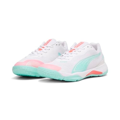 PUMA Unisex Solarstrike Iii W+ salon spor ayakkabısı, Puma Beyaz Elektrikli Nane, 43 EU