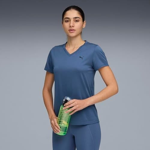 PUMA W TAD ESSENTIAL VNECK Tee Tişört Kadın