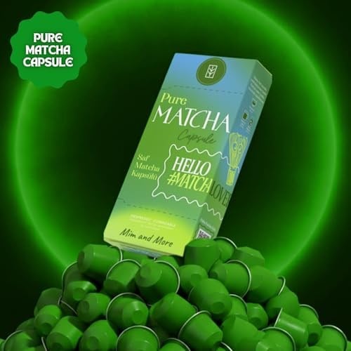 Pure Matcha Kapsül – Nespresso Uyumlu Saf Matcha Tozu, 10lu Paket