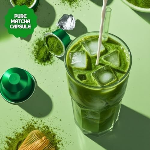 Pure Matcha Kapsül – Nespresso Uyumlu Saf Matcha Tozu, 10lu Paket