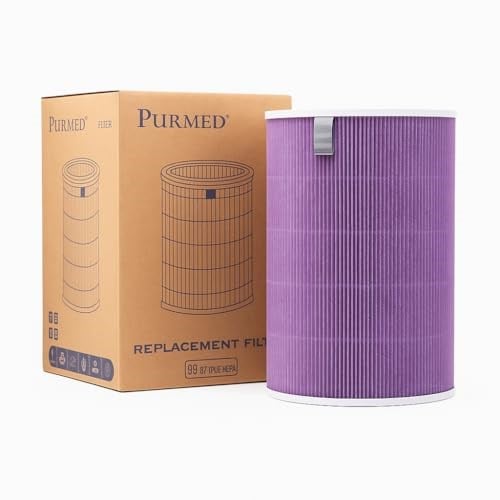 Purmed Xiaomi Smart Air Purifier 4 Uyumlu Mor HEPA Filtre |Yedek Filtre | PM2.5 ve Alerjen Temizleyici