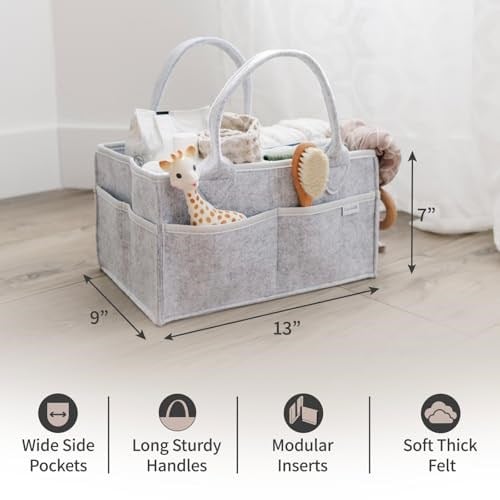 PUTSKA Bebek Bezi Caddy Organizatör Kreş Sepeti - Bebek Sepeti Bebek Duş Listesi İçin Hediye Kaydı. Bebeğin Temel Olması Gerekenler. Yeni Doğan Erkek Çocuk Odası Dekoru veya Kız Çocuk Odası Dekoru