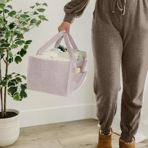 PUTSKA Bebek Bezi Caddy Organizatör Kreş Sepeti - Bebek Sepeti Bebek Duş Listesi İçin Hediye Kaydı. Bebeğin Temel Olması Gerekenler. Yenidoğan Erkek Çocuk Odası Dekoru veya Kız Çocuk Odası Dekoru veya