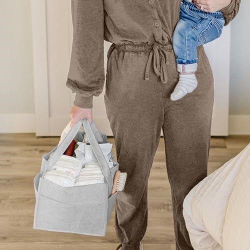PUTSKA Bebek Bezi Caddy Organizatör Kreş Sepeti - Bebek Sepeti Bebek Duş Listesi İçin Hediye Kaydı. Bebeğin Temel Olması Gerekenler. Yeni Doğan Erkek Çocuk Odası Dekoru veya Kız Çocuk Odası Dekoru