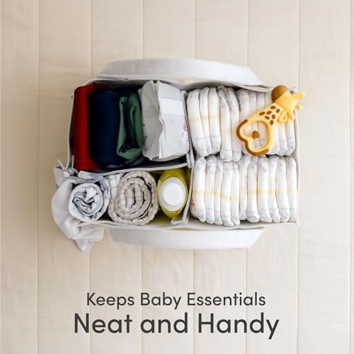 PUTSKA Bebek Bezi Caddy Organizatör Kreş Sepeti - Bebek Sepeti Bebek Duş Listesi İçin Hediye Kaydı. Bebeğin Temel Olması Gerekenler. Yenidoğan Erkek Çocuk Odası Dekoru veya Kız Çocuk Odası Dekoru veya