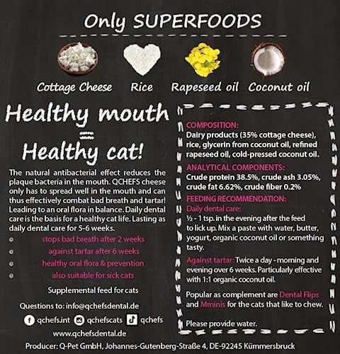 Qchefs kedi dişi pulları | diş bakımı | plak bakterilerine karşı süzme peynir | Favori karıştırılabilir