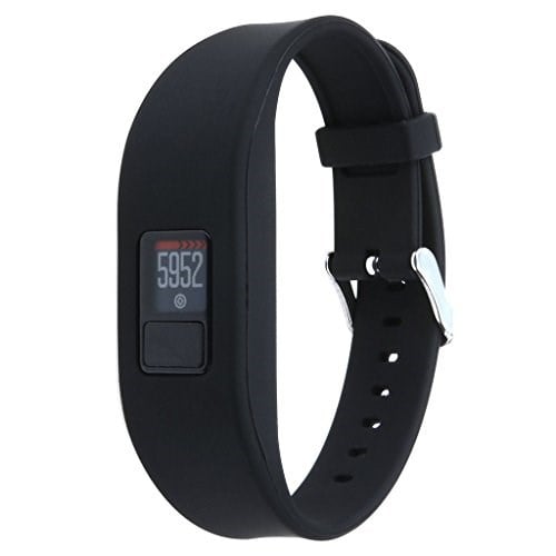 QGHXO Garmin Vivofit 3 için kayış, Garmin Vivofit 3 / Vivofit JR/Vivofit JR 2 Aktivite İzleyici için yumuşak silikon yedek kayış, 6,0
