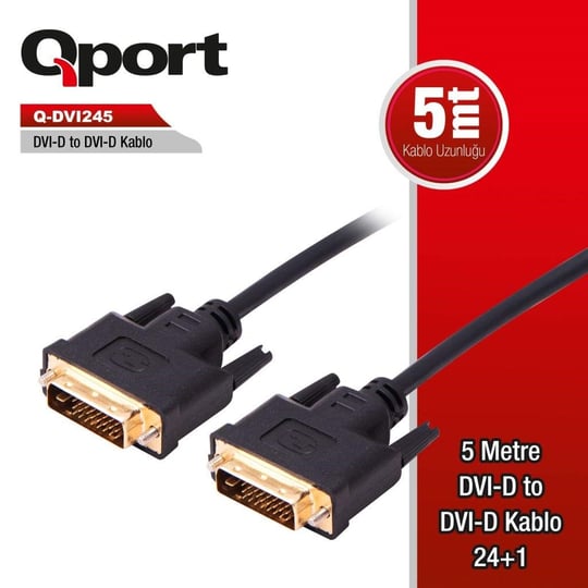 Qport Q-Dvi245 Dvi 24+1 Den Dvi 24+1 E Kablo