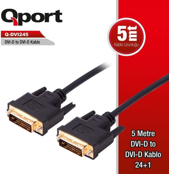 Qport Q-Dvi245 Dvi 24+1 Den Dvi 24+1 E Kablo