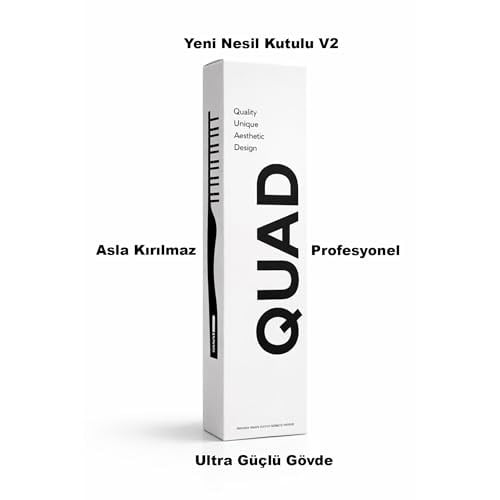 QUAD Mucizevi Tarak, Bukle Belirginleştirici ve Hacim Verici, Islak ve Kuru Saç için, Unisex Profesyonel Saç Tarağı