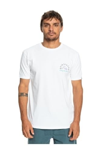 Quiksilver-Eqyzt07226 Originalbarrel M Tees Beyaz Erkek T-shirt