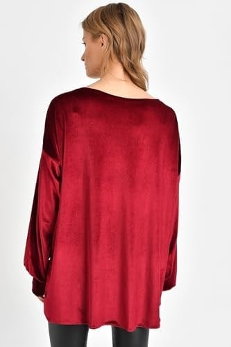 Quincey-Kadife Tunik Bordo BDE2511 (BORDO / 52)