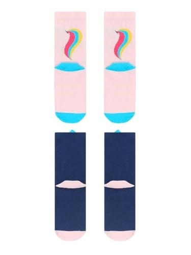 Rainbow Star Kız Çocuk 2li Soket Çorap Takım - Seçenekler: 4-5Y, 8-9Y