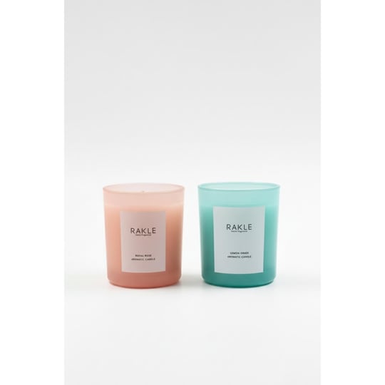 Rakle Basic Soft 2li Mum Seti Yeşil - Pembe 120 Gr