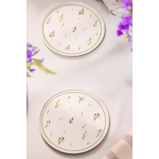 Rakle Botanical Seramik 4lü Servis Tabağı Seti 26,5 Cm