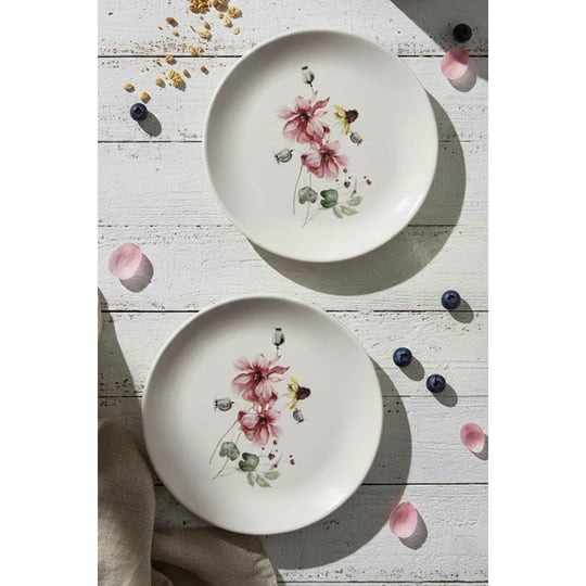 Rakle Darrel Seramik 4lü Pasta Tabağı Seti 19 Cm