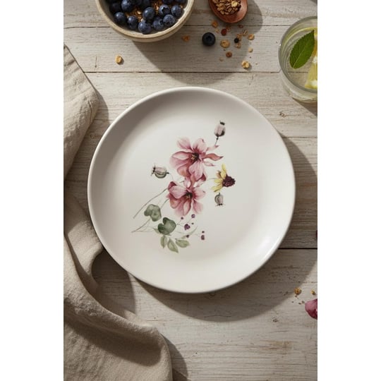 Rakle Darrel Seramik 4lü Pasta Tabağı Seti 19 Cm