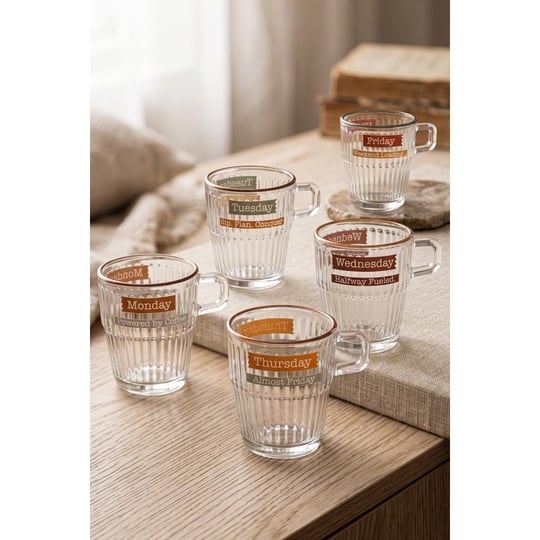 Rakle Espresso Week 5li Stackable Kahve Fincanı Seti 120 Cc