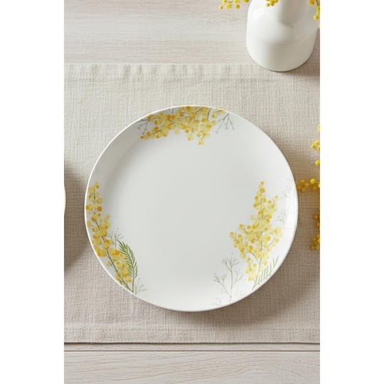 Rakle Mimosa Seramik 4lü Servis Tabağı Seti 25,5 Cm