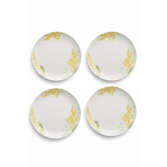 Rakle Mimosa Seramik 4lü Servis Tabağı Seti 25,5 Cm