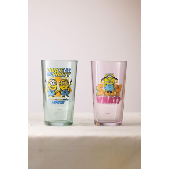 Rakle Minions 2li Bardak Seti Pembe-yeşil 570 Cc