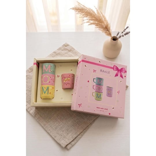 Rakle Mom With Love Stackable 4lü Hediye Seti 180 Cc / 110 Gr