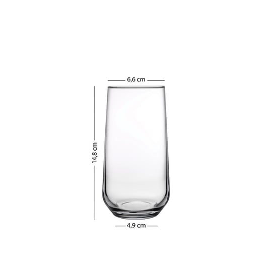 Rakle New Iconic 4lü Meşrubat Bardağı Seti Amber 470 Cc